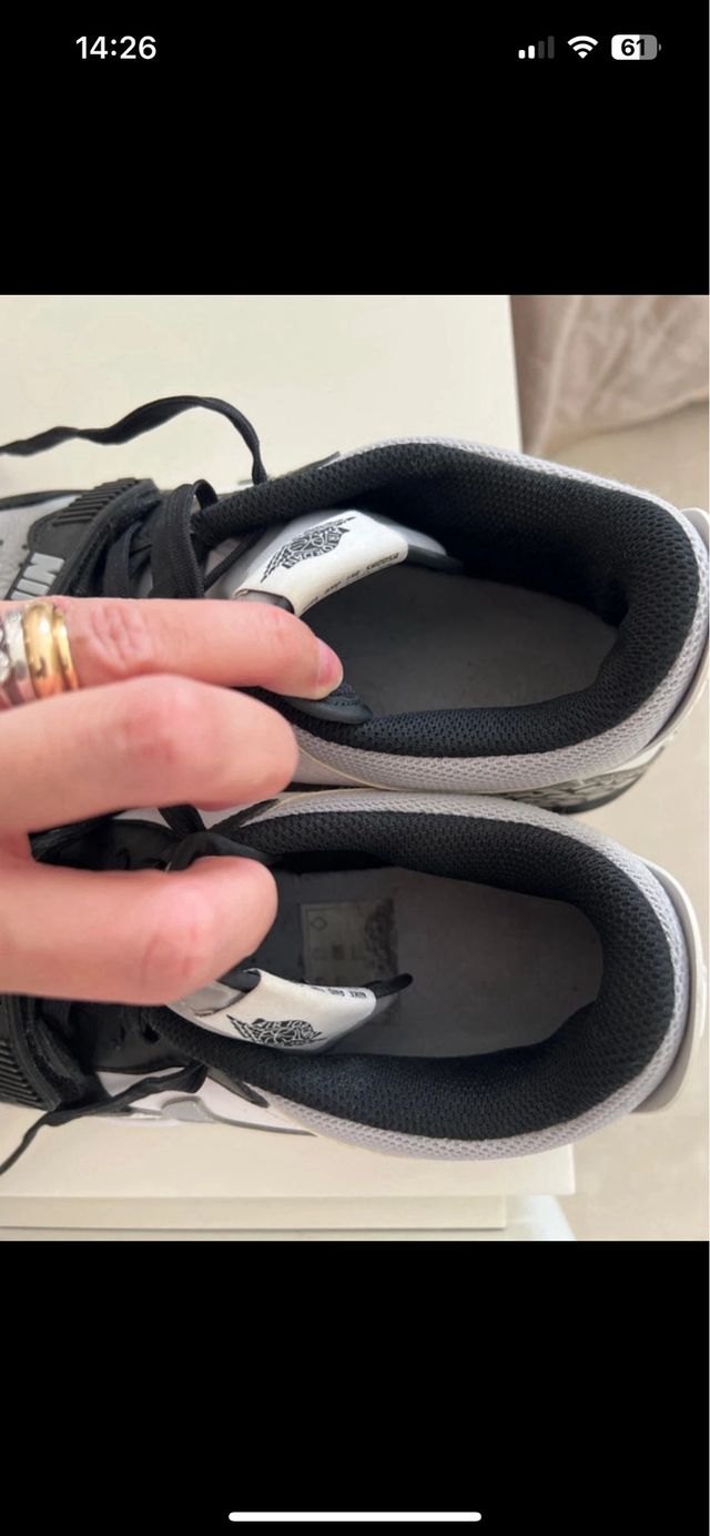 Scarpe Jordan Uomo Grigie Bianche 42.5