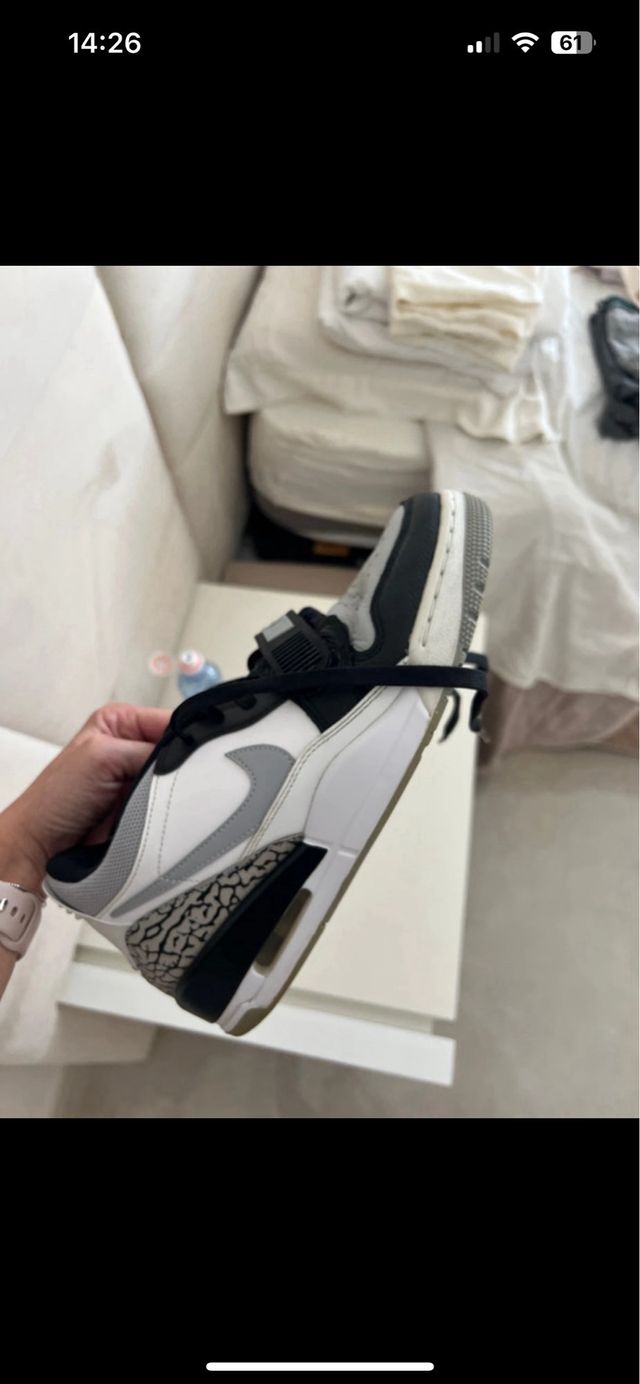 Scarpe Jordan Uomo Grigie Bianche 42.5