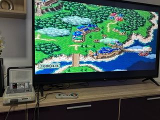 Super Nintendo SNES Consola Gris y Blanca