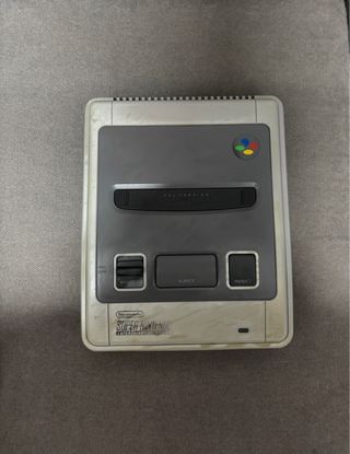 Super Nintendo SNES Consola Gris y Blanca