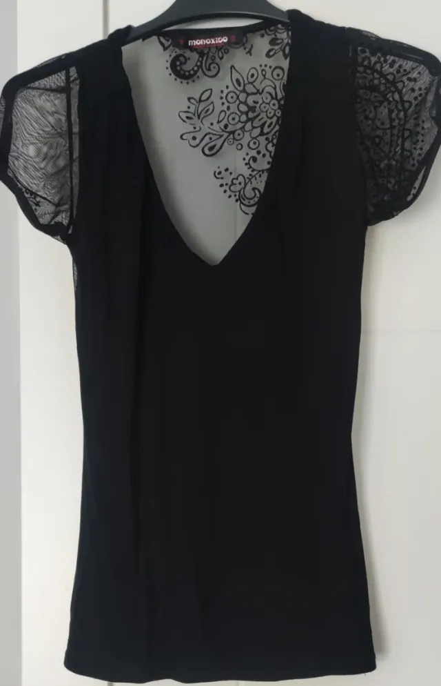 Camiseta fiesta Monoxito negra