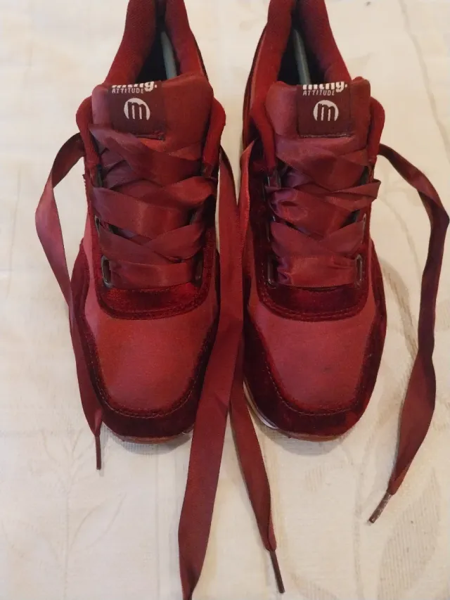 Zapatillas Mustang Mujer Rojas