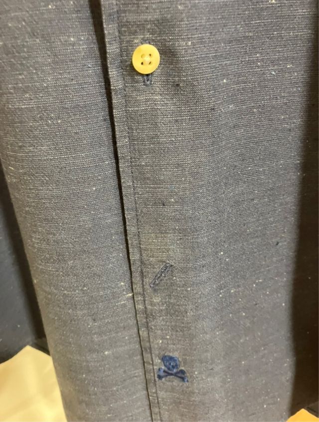 Camisa Scalpers azul talla 39.