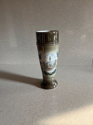 Boccale birra Innsbruck, ceramica decorato a mano