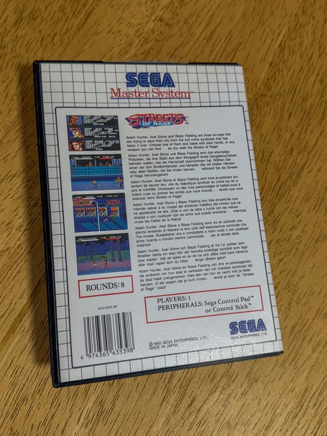 Streets of Rage - Sega Master System
