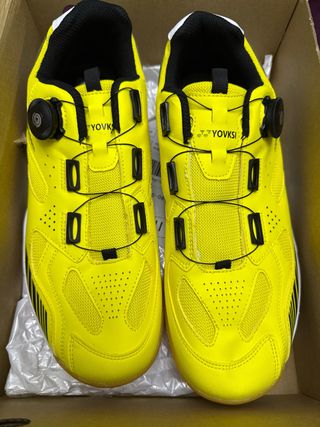 Zapatillas Ciclismo Hombre Amarillas