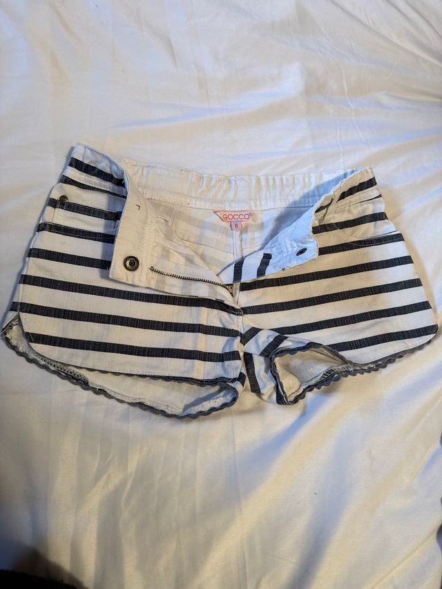Shorts niña GOCCO Talla 8 rayas