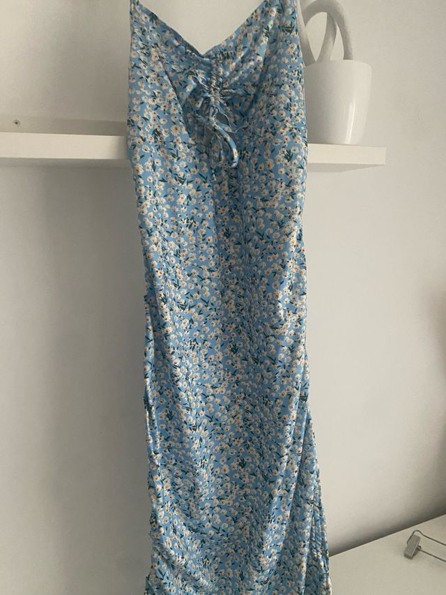 Vestido azul floral tirantes