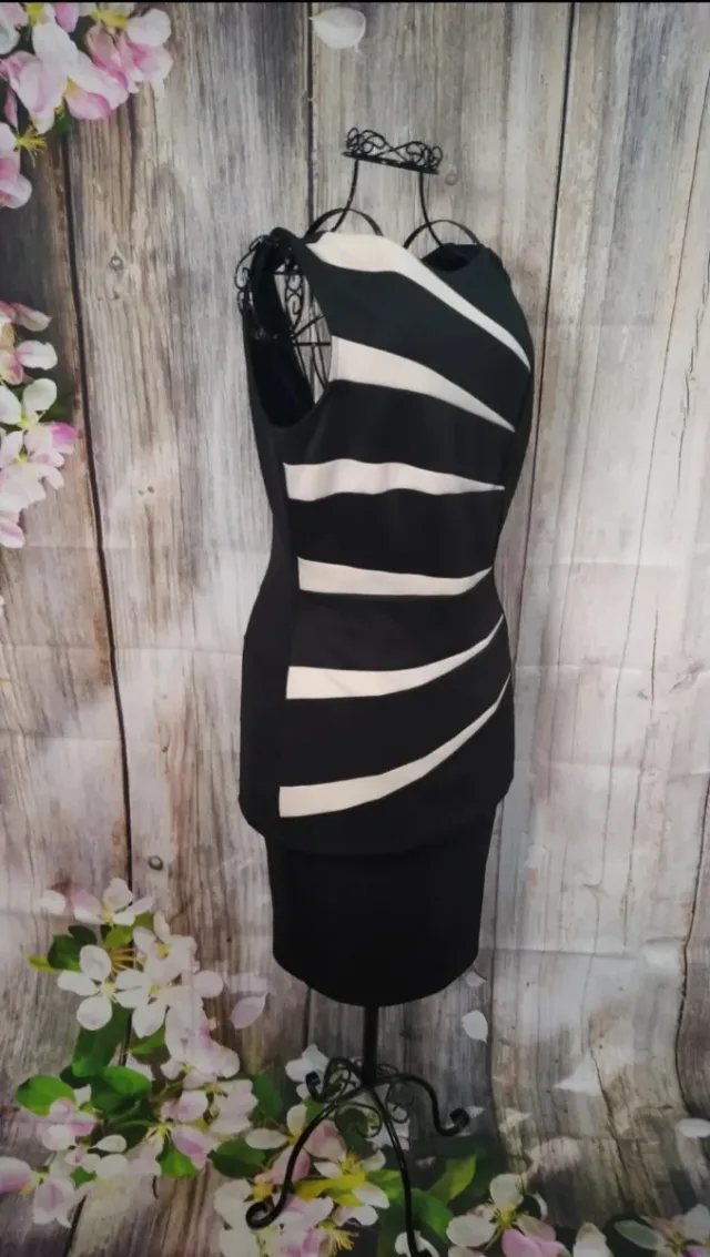 Vestido Negro y Blanco