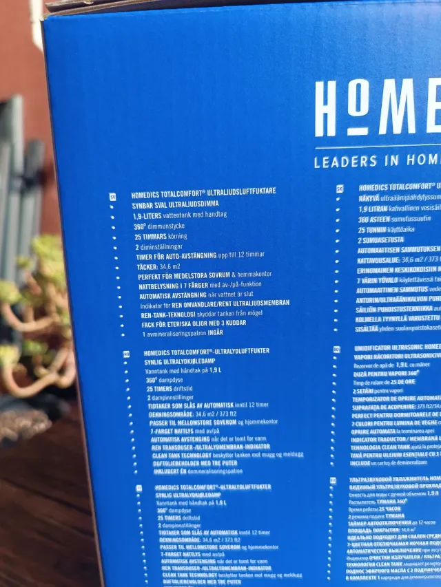 HUNIDIFICADOR AROMATERAPIA Homedics