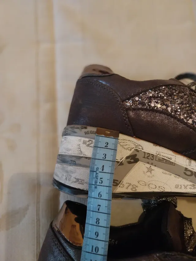 Zapatillas Brillantes Mujer Gris y Plata