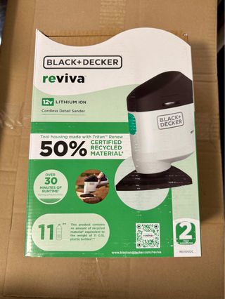 Lijadora Inalámbrica Black+Decker Reviva 12V