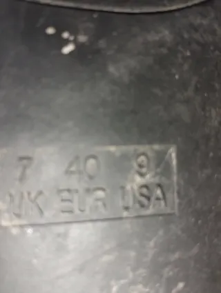 Botas altas negras talla 40