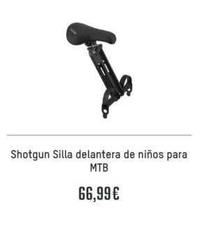 Sillita para bici de niño marca shotgun