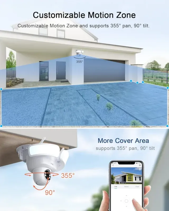 Cámara Vigilancia ANRAN 2K Solar Exterior WiFi