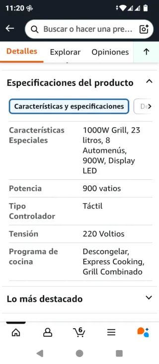 Microondas Grill Haier Negro