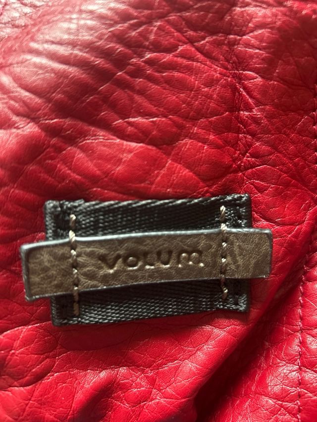 Bolso rojo de piel sintética