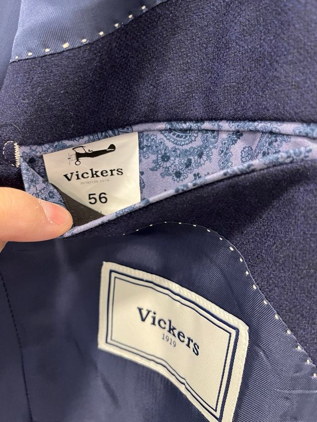 Chaqueta elegante azul Vickers