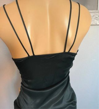 Vestido fiesta satén Zara Talla XS