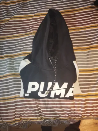 Sudadera Puma Negra y Blanca
