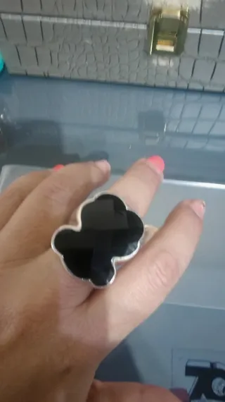 Anillo Plata TOUS Oso Negro Talla XXL