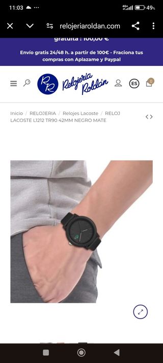Reloj Lacoste Negro