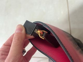 Borsa Fendi grande rosa e marrone