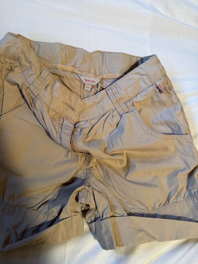 Shorts de tela TEX niña talla 8/9