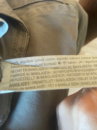 Pantalón cargo Zara verde oliva