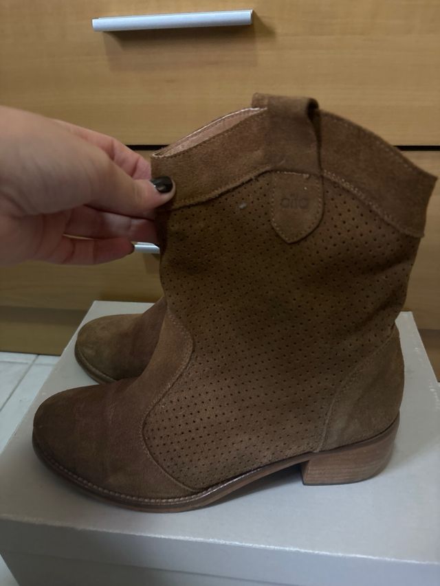 Botas cowboy ante marrón