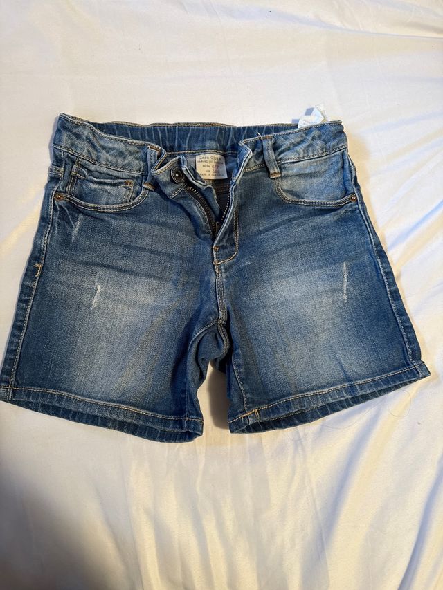 Shorts vaqueros Zara niña T. 6/7 (122cm)