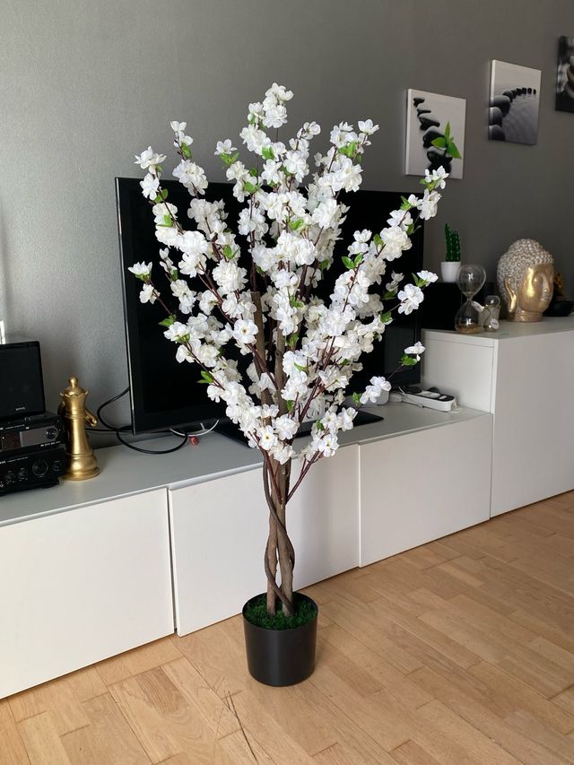 Árbol Cerezo Artificial Blanco