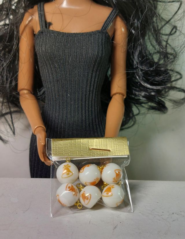 6 Bolas Navidad Escala 1:6 para Barbie