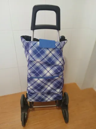 Carro de la compra a cuadros