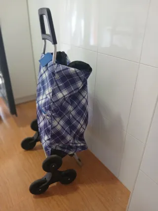 Carro de la compra a cuadros