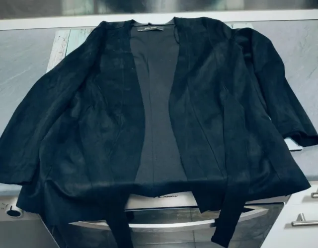 Chaqueta Zara Basic Negra Talla L