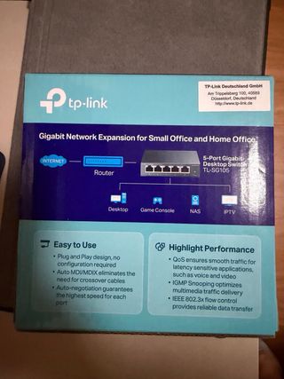 TP-Link TL-SG105 Switch 5 Porte Gigabit