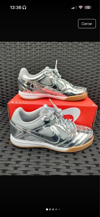 Deportivas Nike Fútbol Sala Plata