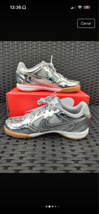 Deportivas Nike Fútbol Sala Plata