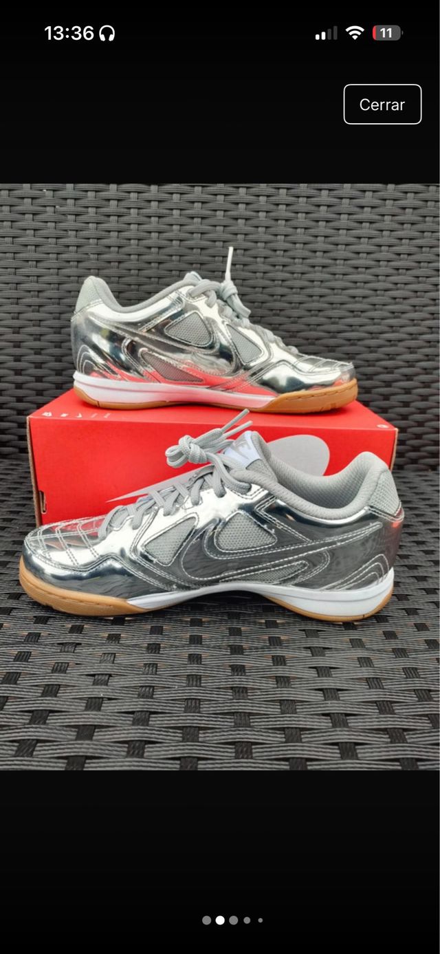 Deportivas Nike Fútbol Sala Plata