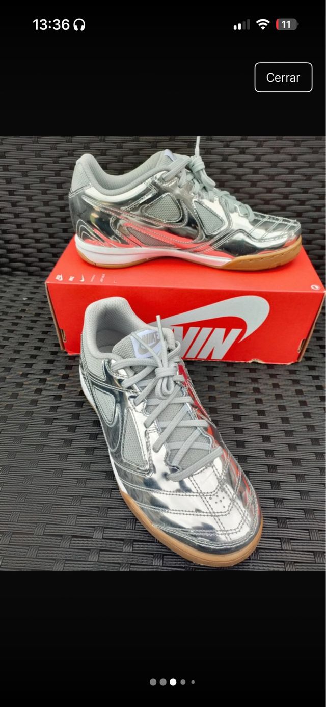 Deportivas Nike Fútbol Sala Plata