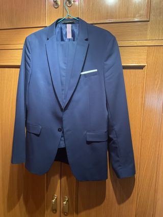 Traje Zara Man Azul Talla M