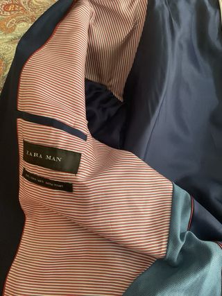 Traje Zara Man Azul Talla M