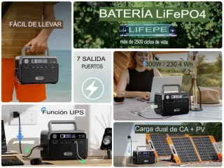 Generador Portátil Estación de Energía Solar