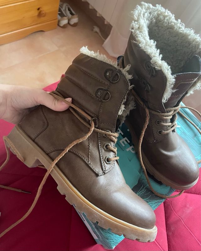 Botas invierno Mustang marrones forradas