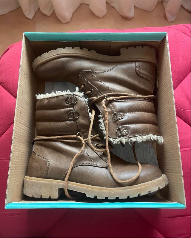 Botas invierno Mustang marrones forradas