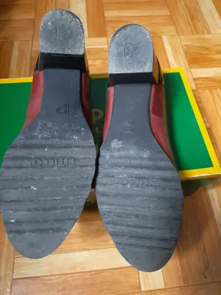 Zapatos Pitillos Talla 39 Marrón/Morado