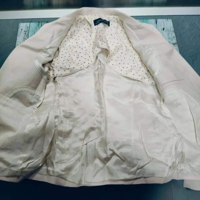 Chaqueta Zara Woman Talla L Beige