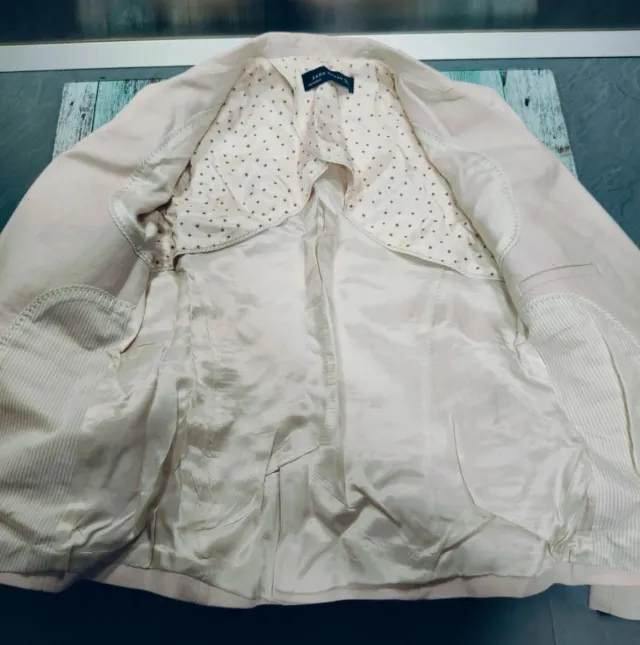 Chaqueta Zara Woman Talla L Beige
