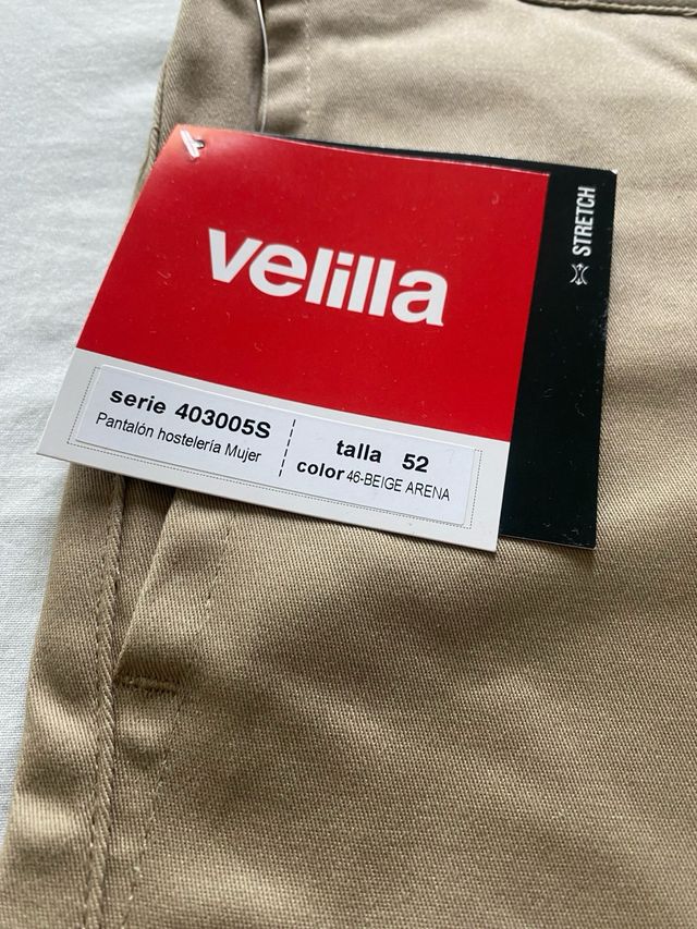 Pantalón Trabajo Talla 52 Velilla Beige